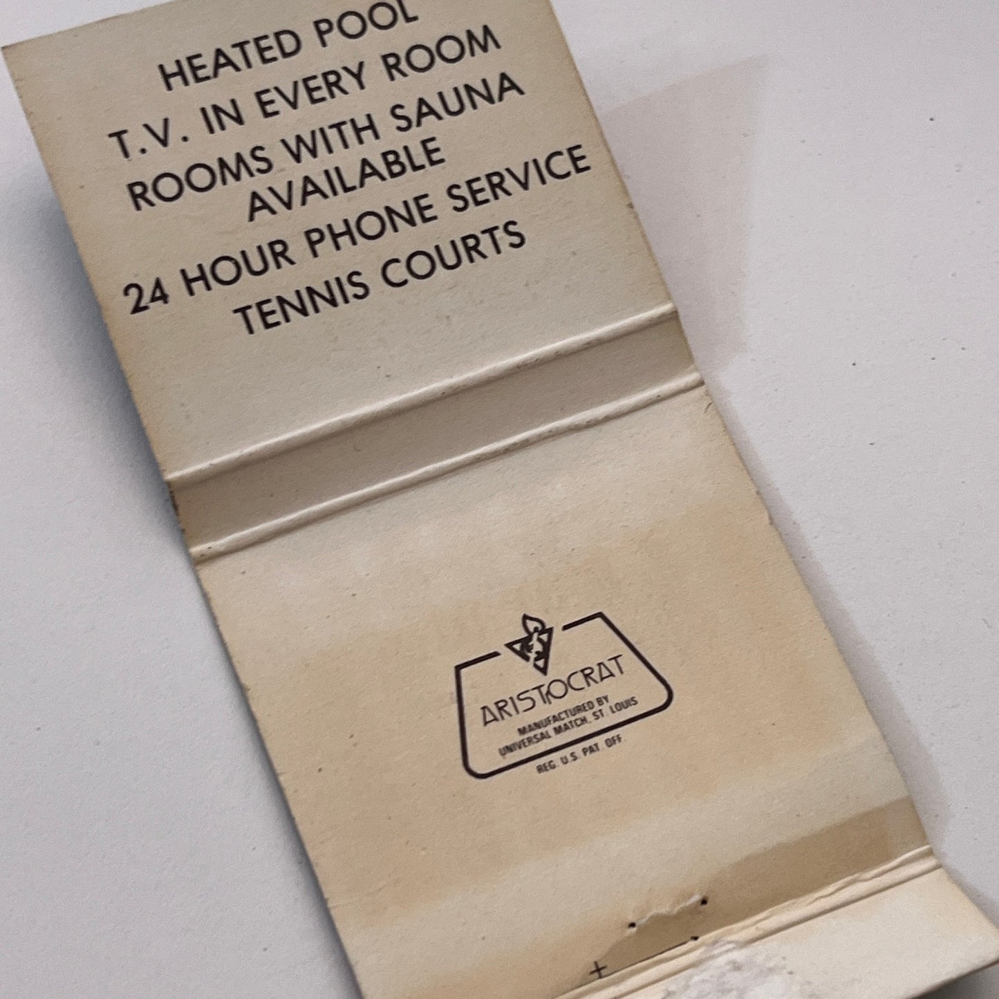 Paradise Restaurant Bennington Vermont Vintage Matchbook Cover TB6-MB1-9