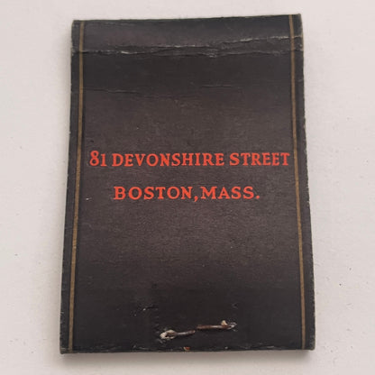 Bell in Hand Tavern 81 Devonshire St Boston MA Vintage Matchbook Cover TB8-MB2-5