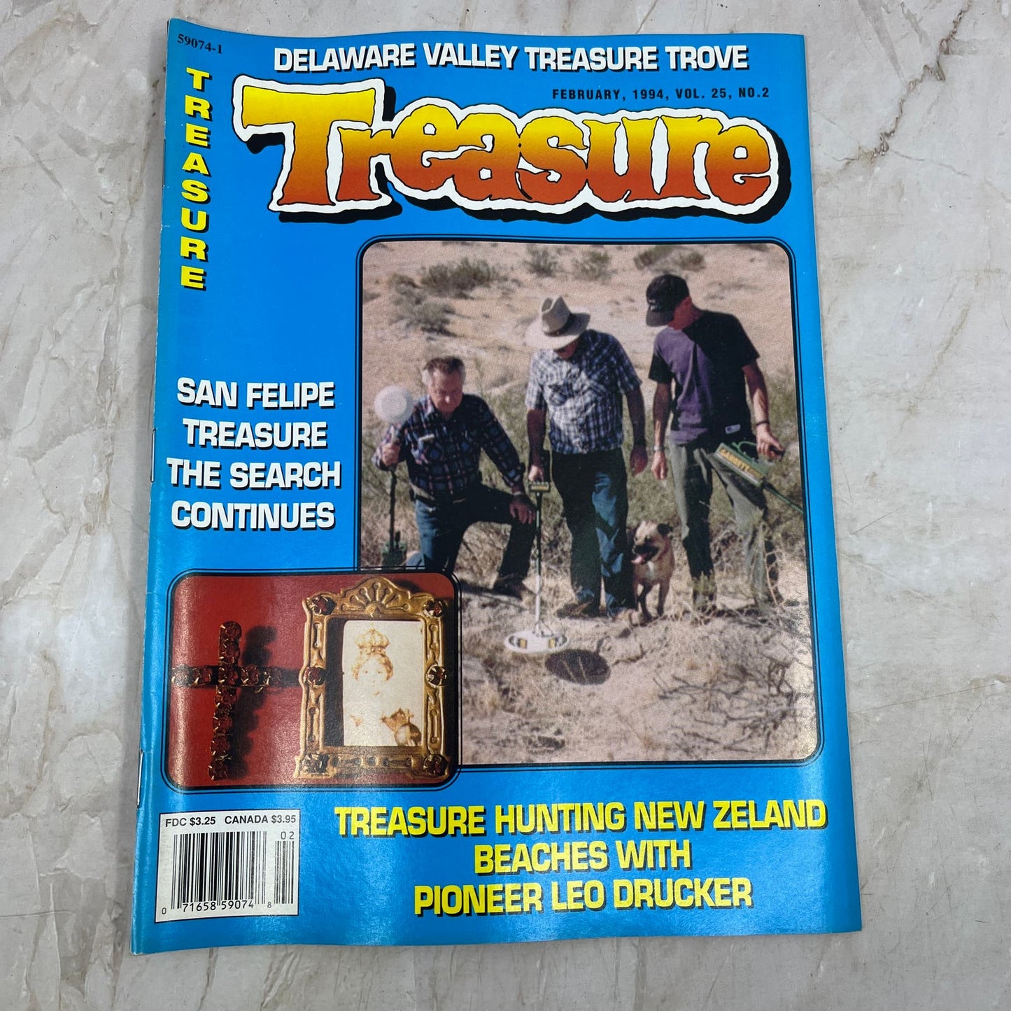 1994 June - Treasure Magazine - Treasure Hunting Prospecting Metal Detector M16