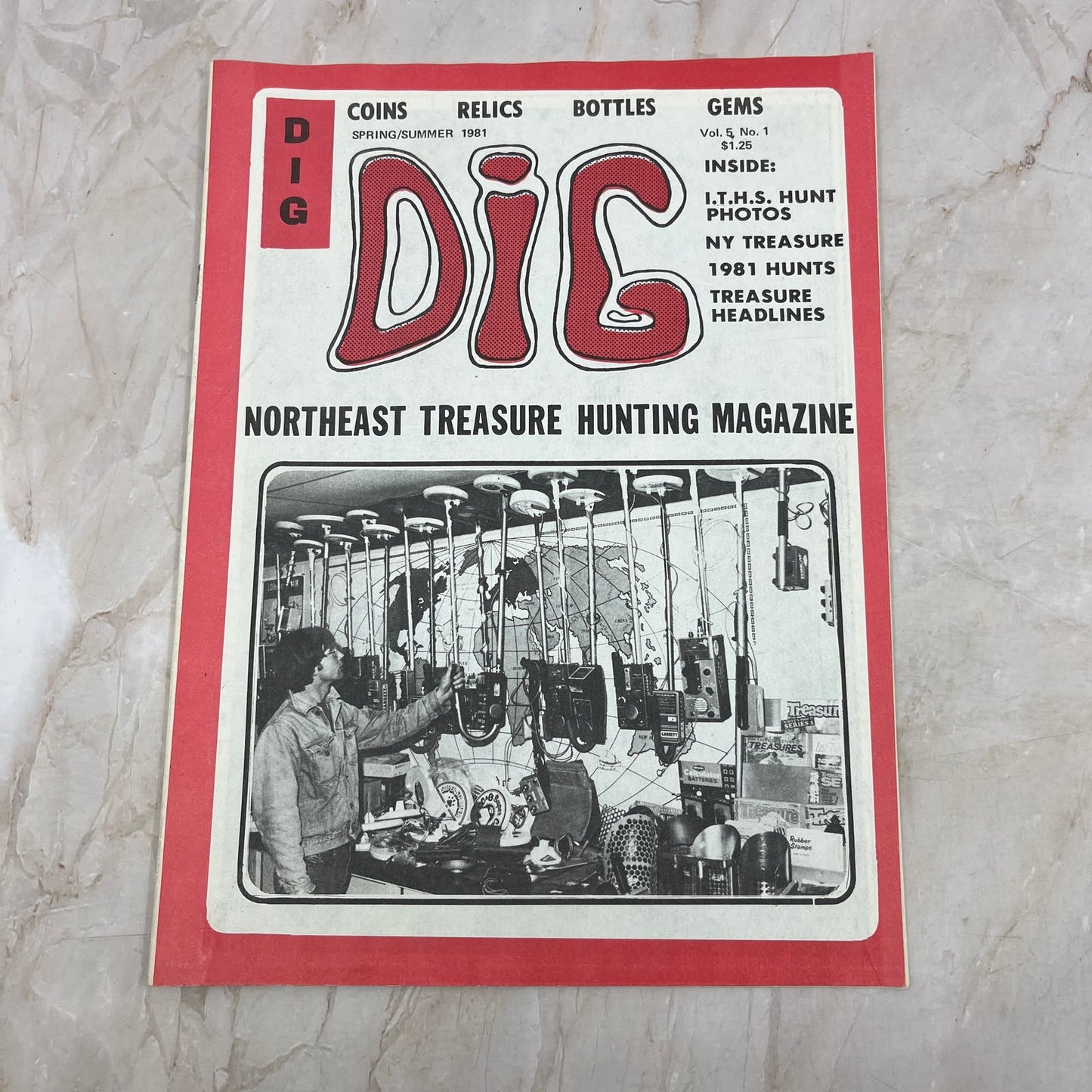 1981 Summer - DIG Eastern Treasure Hunters Magazine - Coins Bottles Gems M18