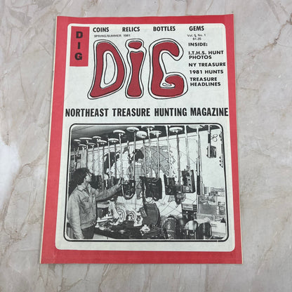 1981 Summer - DIG Eastern Treasure Hunters Magazine - Coins Bottles Gems M18
