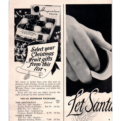 Domore Chair Company Christmas Office Chairs Elkhart IN 1951 Magazine Ad AF1-MF1