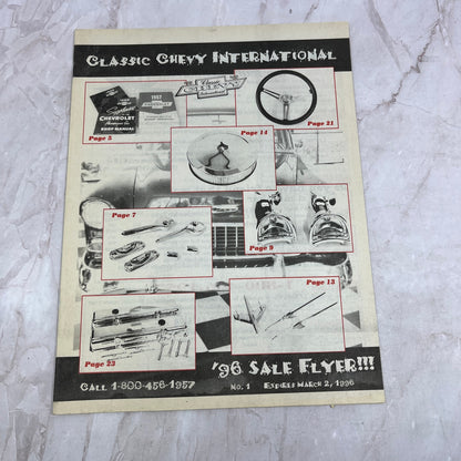 1996 Sale Flyer '55, '56, '57 Classic Chevy World Magazine M29