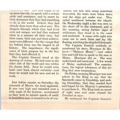 Dutch Navigators Arrival at an Island of the East 1924 Magazine Clip AF2-A1