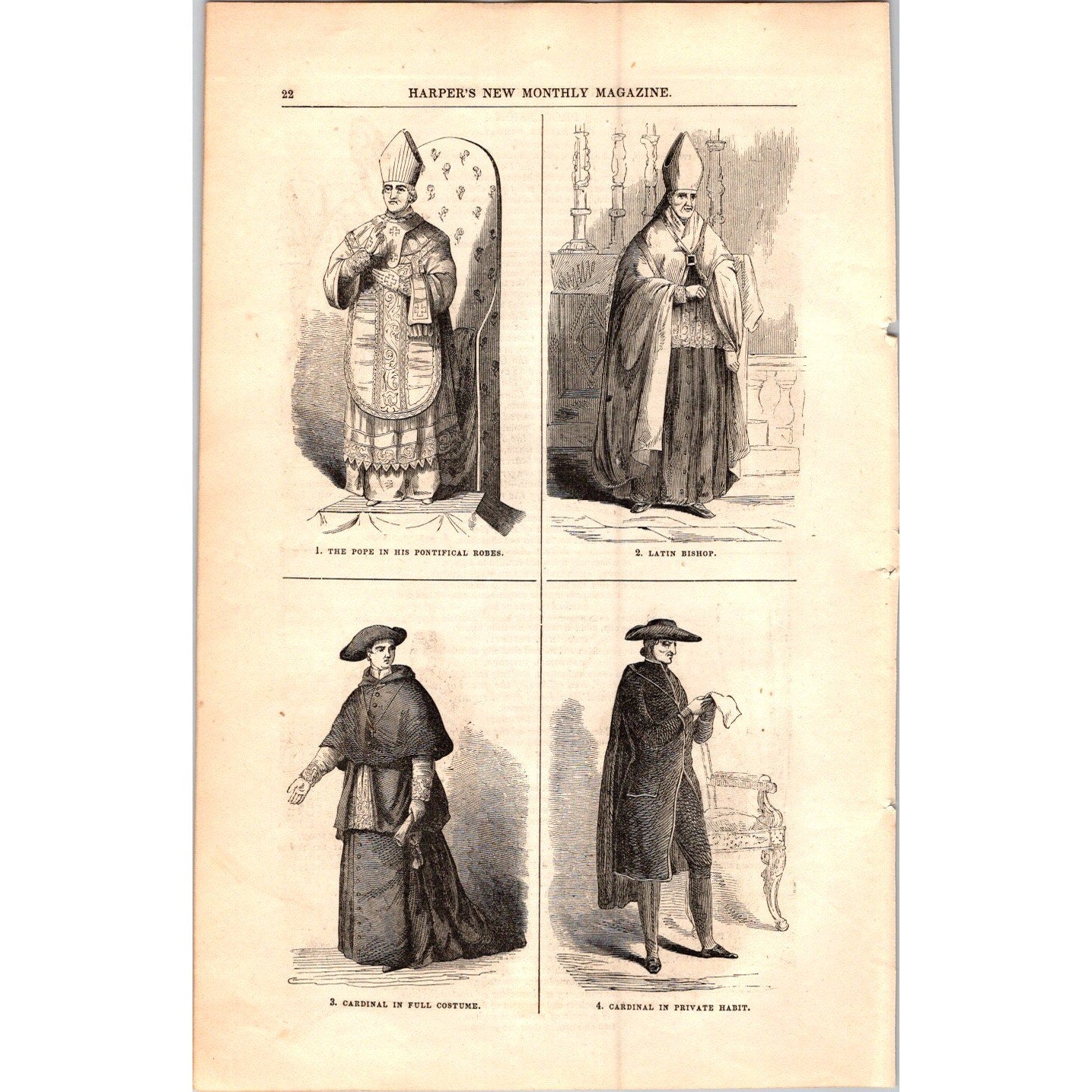The Holy Week at Rome - Roman Catholic - 3 Pages 1854 Article I19