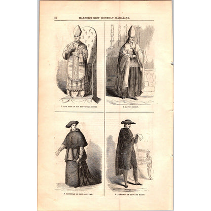 The Holy Week at Rome - Roman Catholic - 3 Pages 1854 Article I19