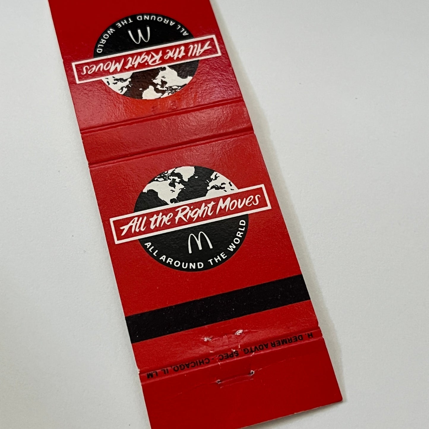 McDonalds - All The Right Moves All Around The World Matchbook Cover TB6-MB1-14