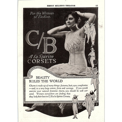C/B A La Sprite Corsets Lingerie 1921 Ad AF3-10