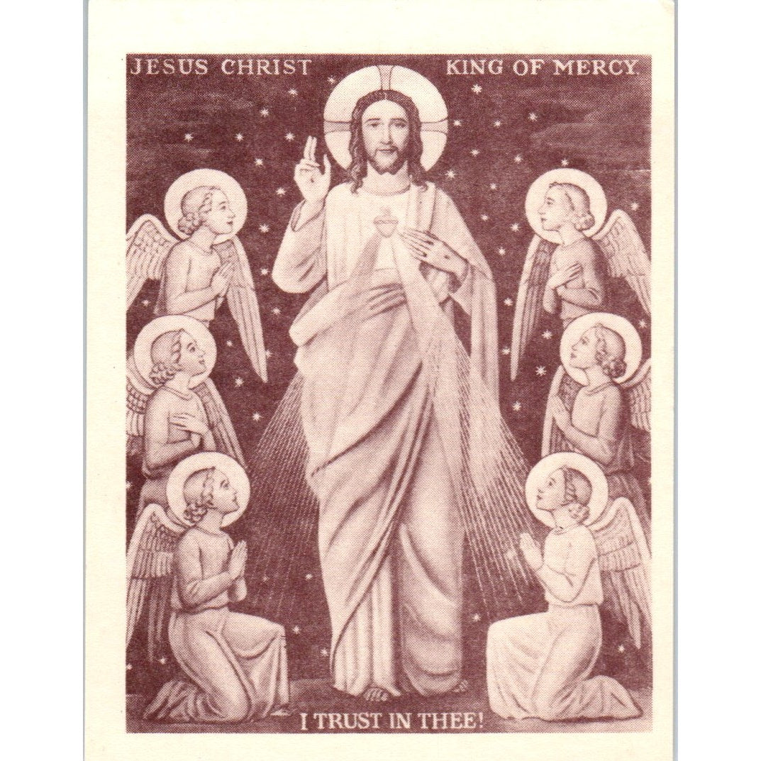 Prayer for the Souls Paul C, Schulte St Meinrad IN Vintage Prayer Card TH2-PC1
