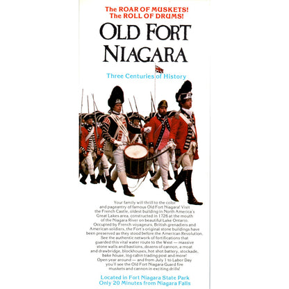 Vintage Old Fort Niagara 3 Centuries of History Travel Info Card TH2-O2