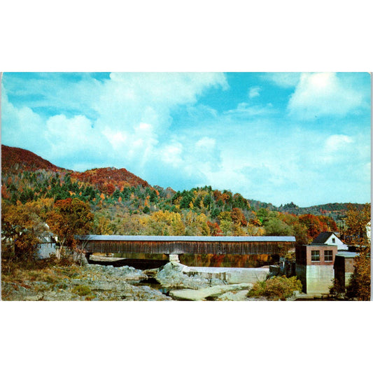 Woodsville New Hampshire Covered Bridge Postcard PB13