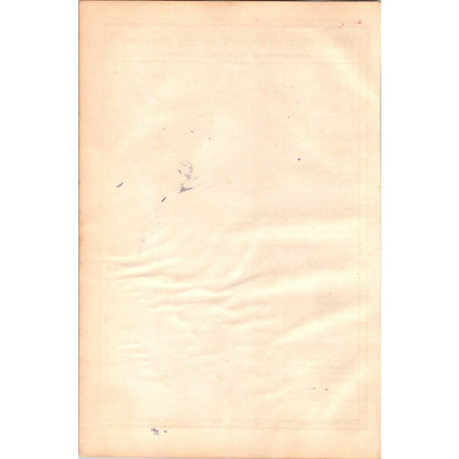 1864 Original Map of The World As Known to the Hebrews Tinted Engraving AJ6-2