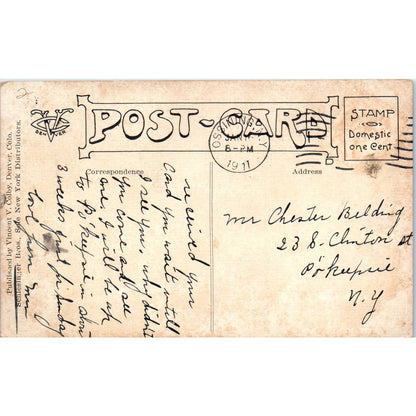 Pug Puppy I Guess Nobody Loves Me Vincent Colby Illustration 1909 Postcard PD2