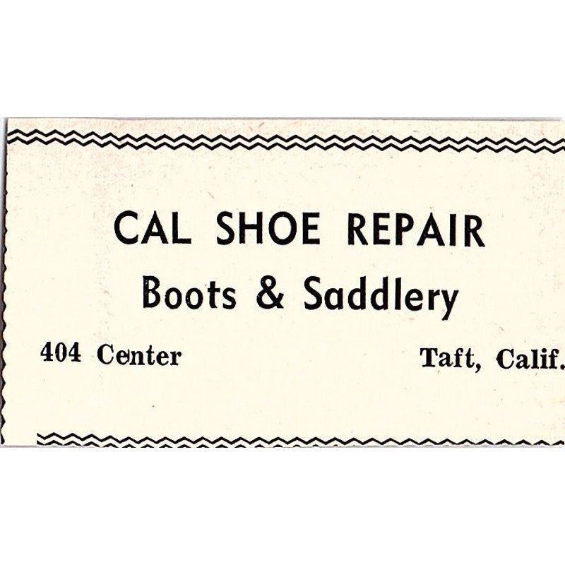 Clark Wagner Clark's Tire Shop, Cal Shoe Repair Taft CA 1965 Ad AG3-S5