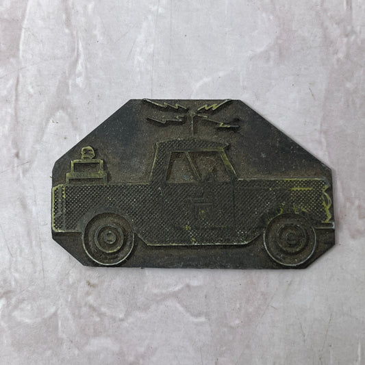 Retro Utility Truck Vintage Letterpress Printers Block Plate SF5-S