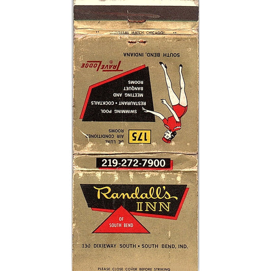 Randall's Inn South Bend Indiana Vintage Matchbook MM5-8