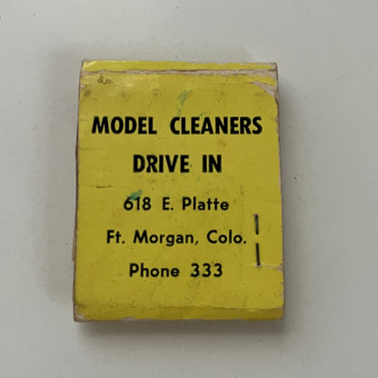 Model Cleaners Drive In Ft. Morgan CO Vintage Travel Sewing Kit TB7-XSM