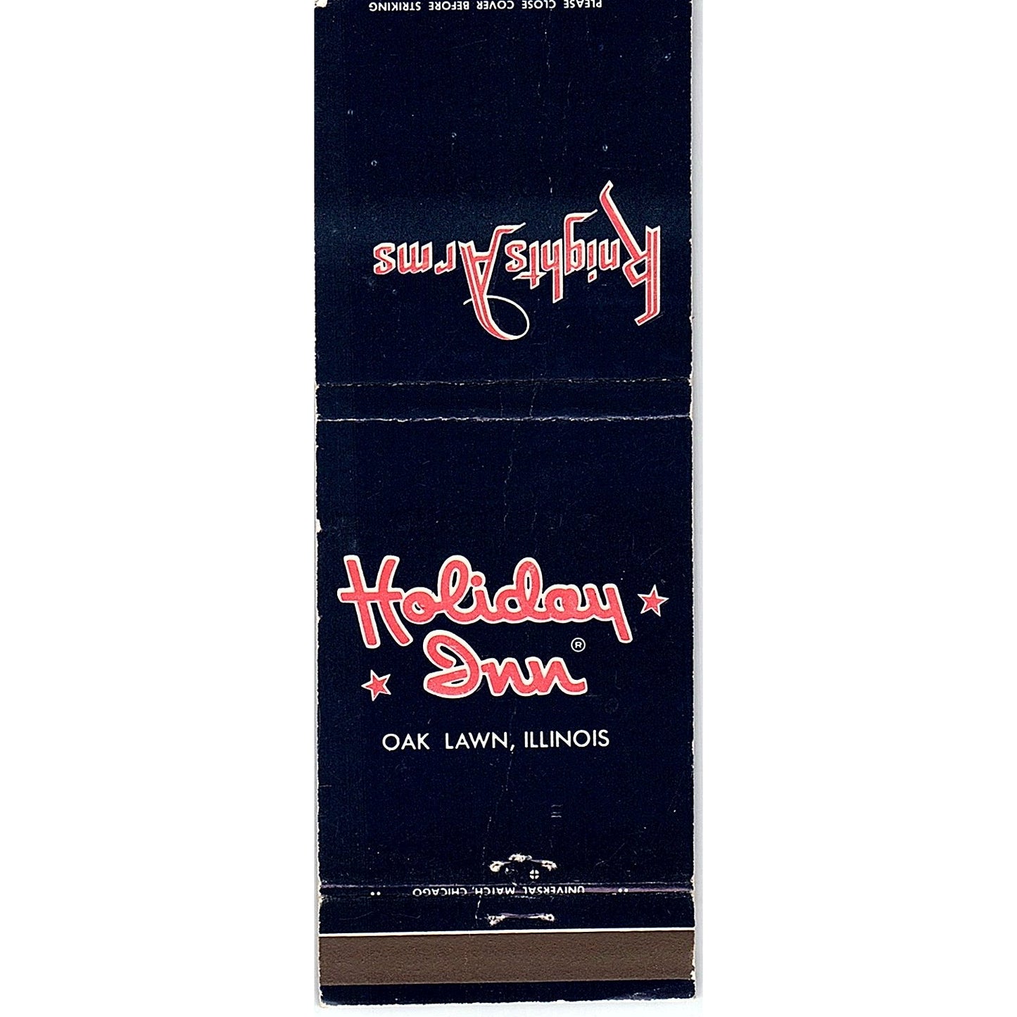 Holiday Inn Oak Lawn Illinois Vintage Matchbook TB6-MB2-7