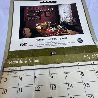 1977 Citizens State Bank Calendar Winsted MN V23