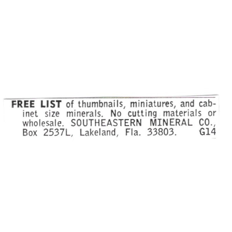 Southeastern Mineral Co Lakeland Floriaa 1972 Ad AF8-S19