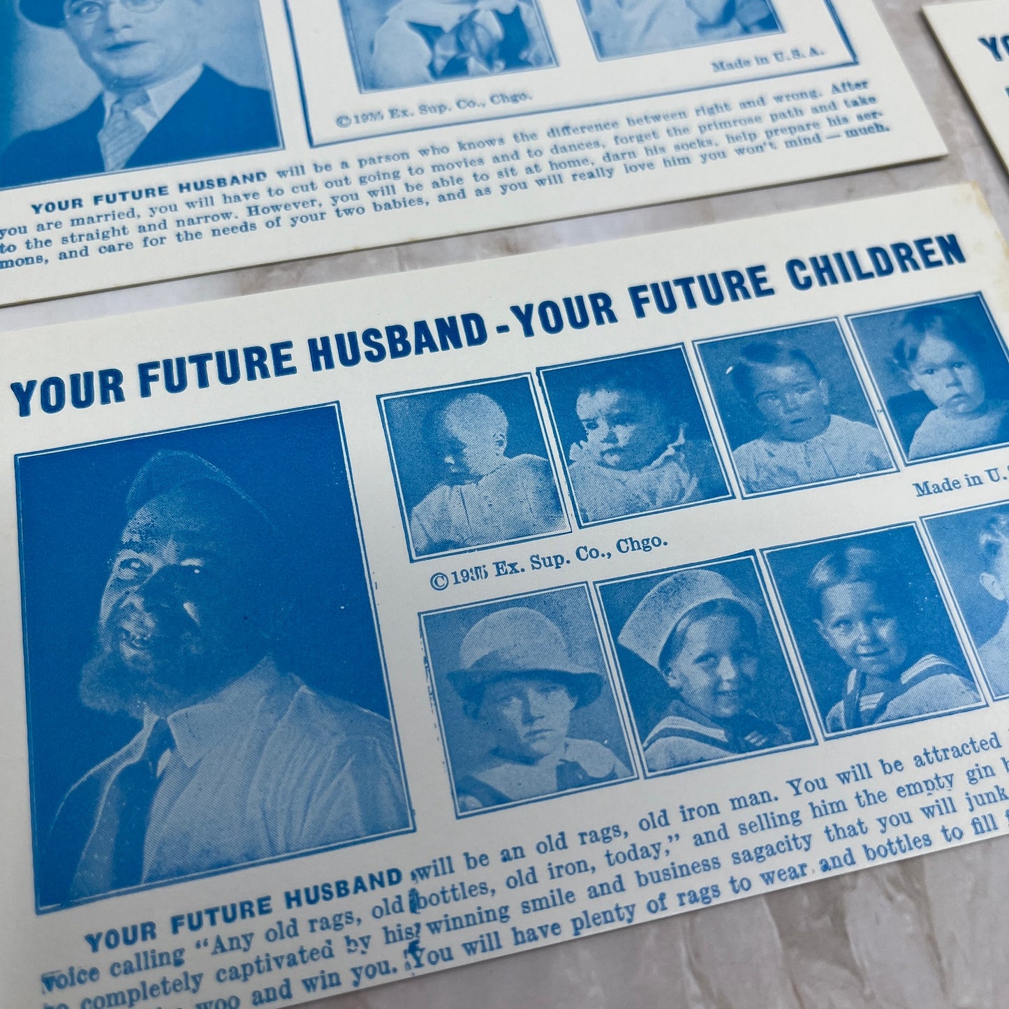 1930s Lot of 10 Penny Arcade Your Future Husband Fortune Telling Cards P5-1