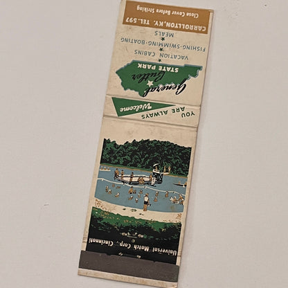 General Butler State Park Carrollton KY Vintage Matchbook Cover MB59-3