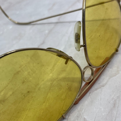 1960's Yellow Tint Aviator All-Weather Kalichrome Shooting Sunglasses TG7-G2-6