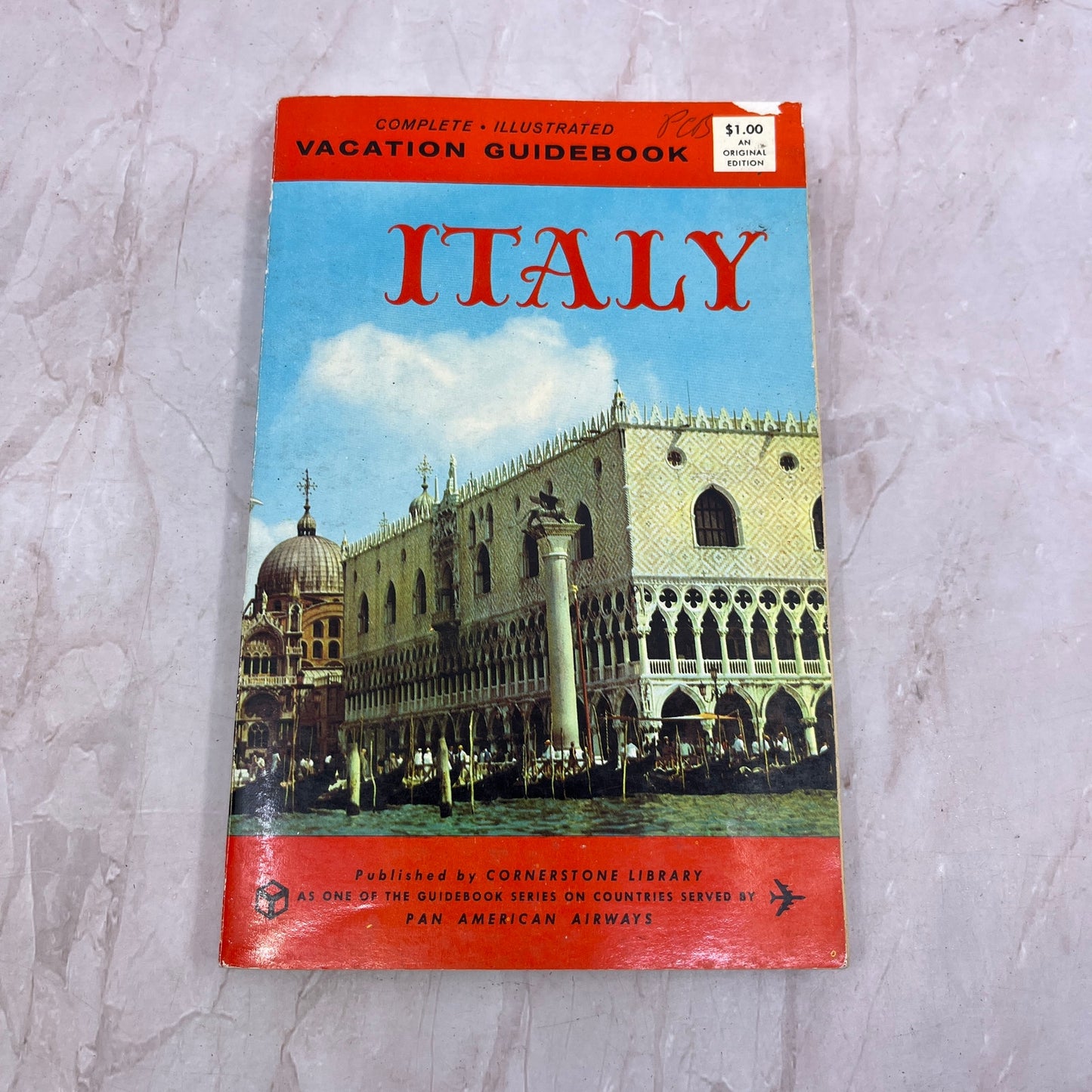 1963 Italy Vacation Guidebook Complete Illustrated Pan American Airways TG7-EK