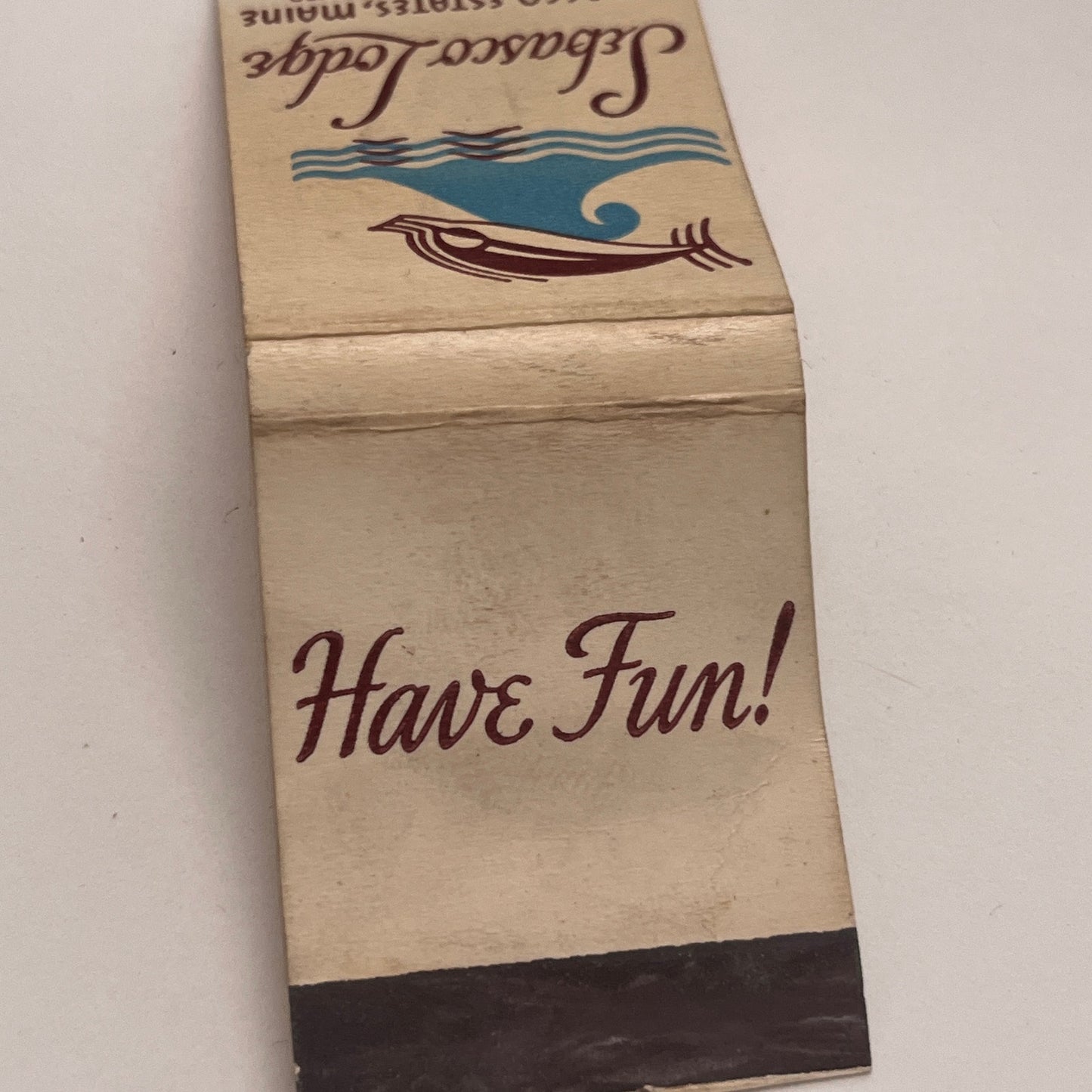 Sebasco Lodge Sebasco Estates Maine Vintage Matchbook Cover TB8-MB2-3