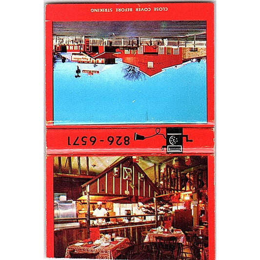 Bill Lasso's Barn Door Restaurant San Antonio TX Vintage Matchbook TB6-MB2-1