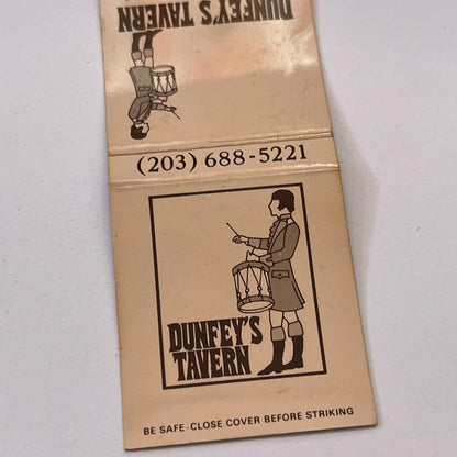 Dunfey's Tavern Windsor Hartford CT Vintage Matchbook Cover TB6-MB1-10