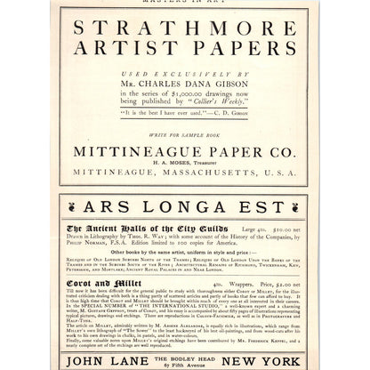 Bates & Guild Co American Gardens Guy Lowell c1905 Victorian Ad D13