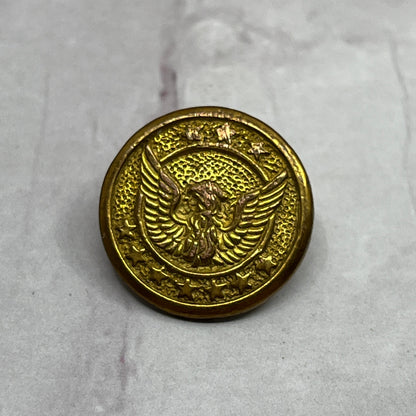 Antique 9 Star US Military Button Brass Eagle SE2