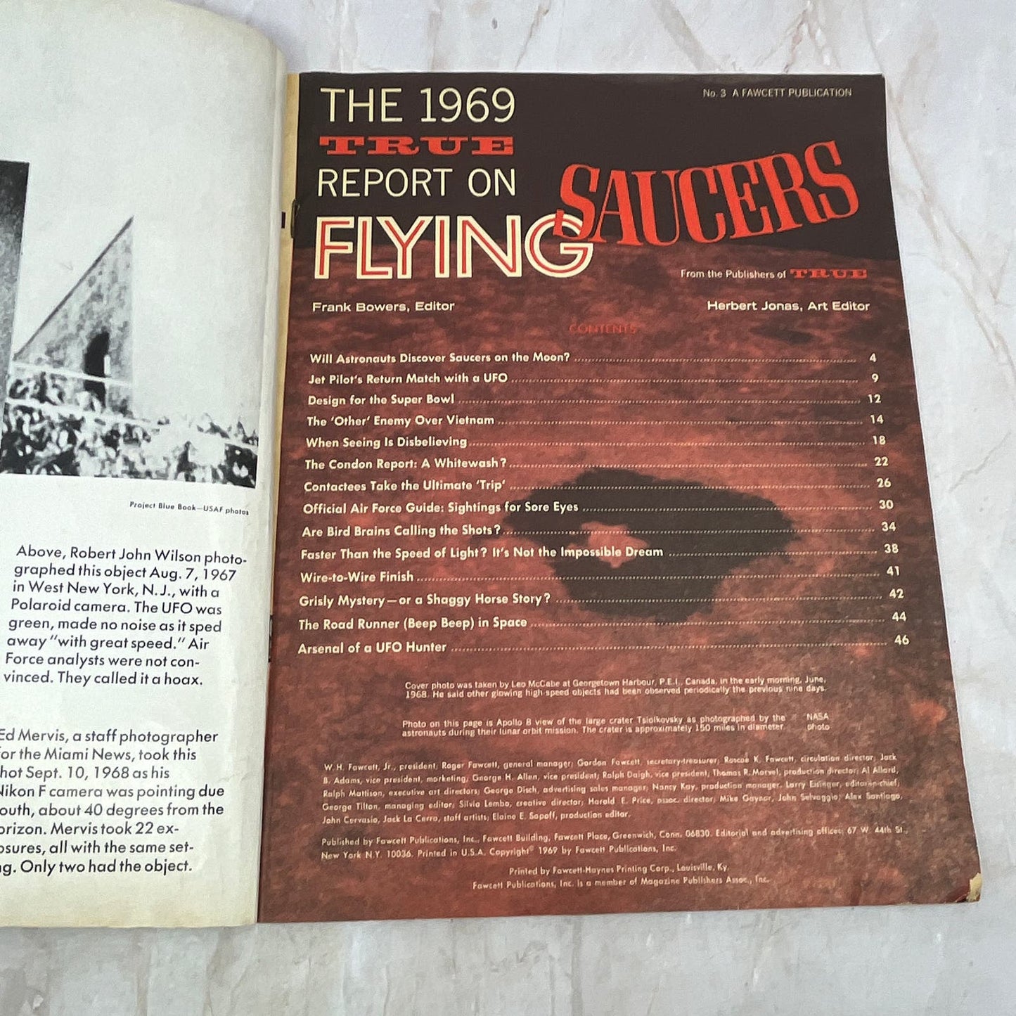1969 Jan - True Report on Flying Saucers Magazine UFO Aliens TI9-P3