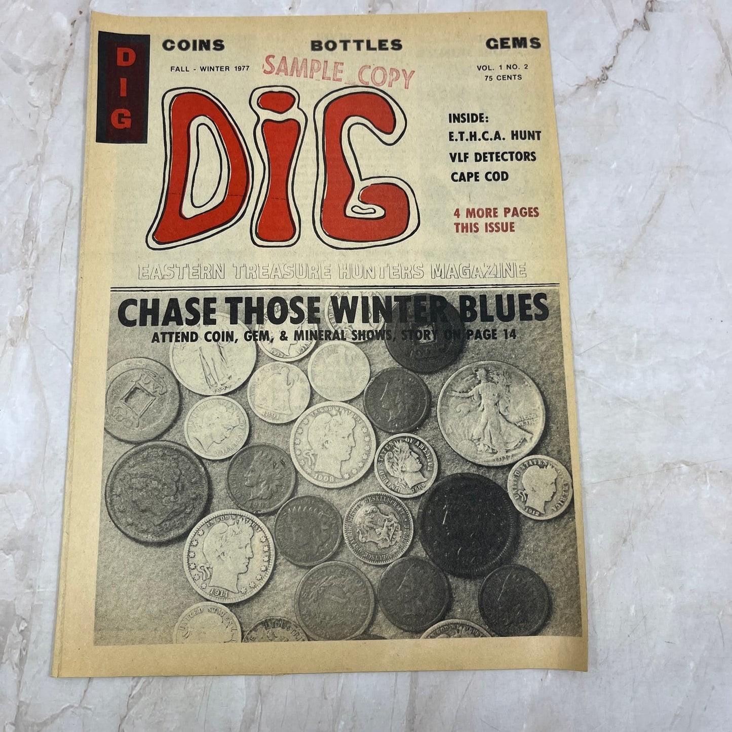 1977 Fall/Winter - DIG Eastern Treasure Hunters Magazine - Coins Gems Rocks M18