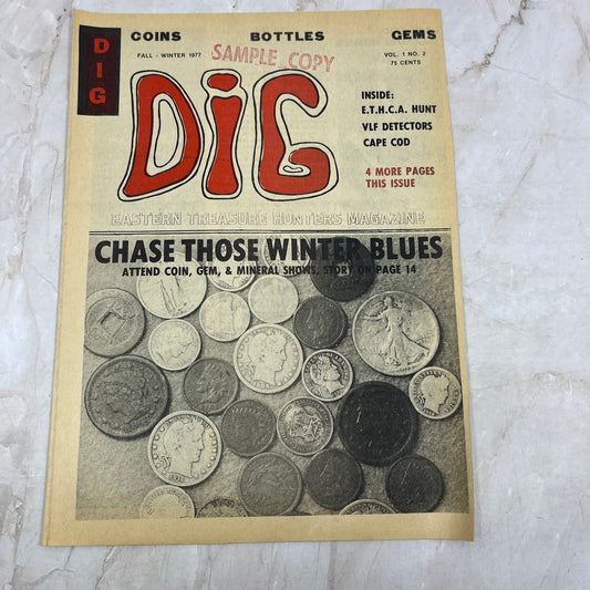 1977 Fall/Winter - DIG Eastern Treasure Hunters Magazine - Coins Gems Rocks M18