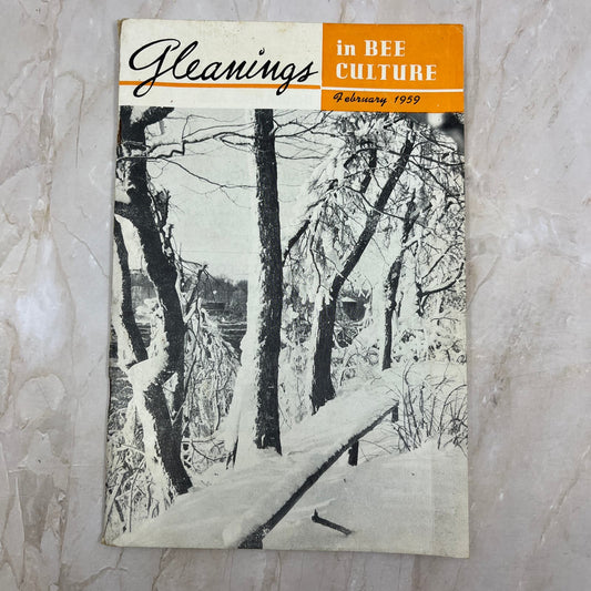 1959 Feb Gleanings in Bee Culture Beekeeping Magazine A.I. Root Co Medina OH TD5