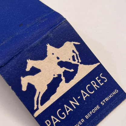 Pagan Acres Vintage Matchbook Cover MM3-1
