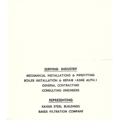 Mervyn Cloe Delta Pacific Contractors Newport Reedsport OR Business Card SD9-B3