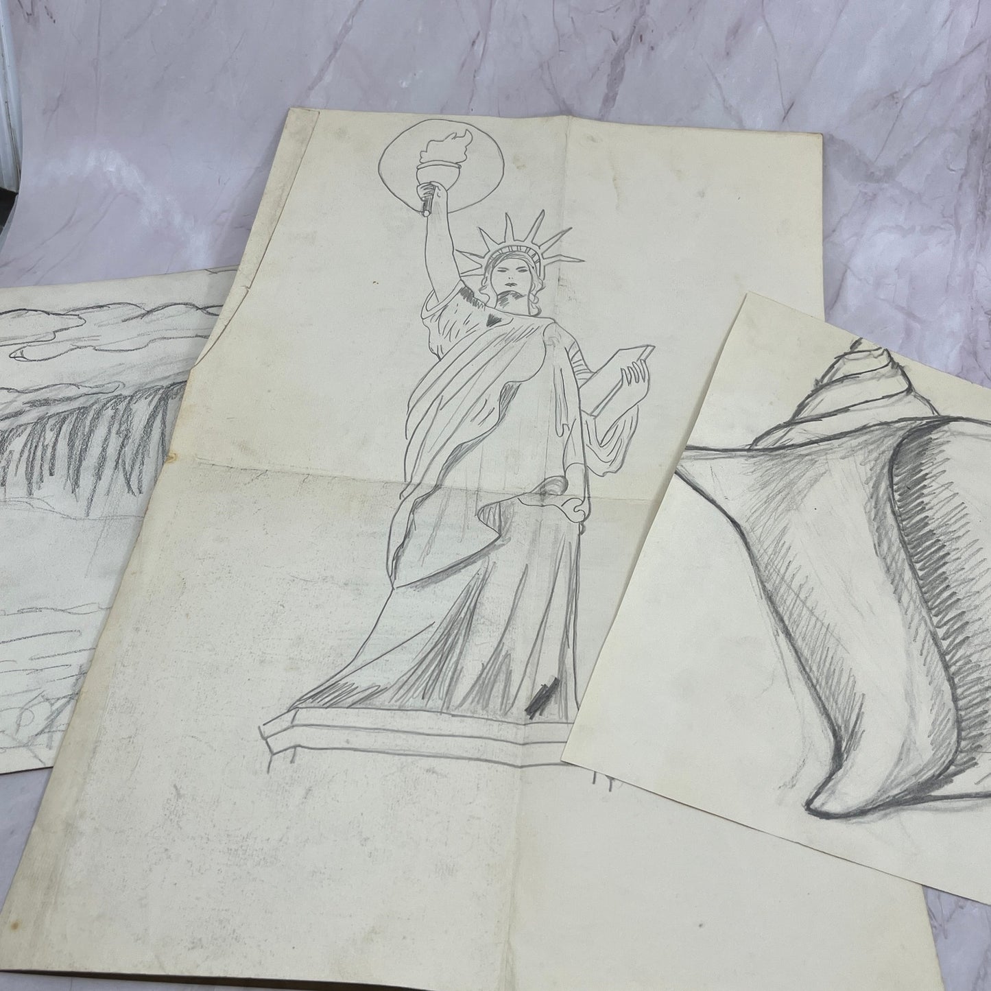 1940s Lot of Art Student Sketch & Studies Winifred Schutsky Pratt Institute TC5