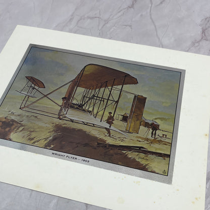 Wright Flyer 1903 Vintage Chromatic Foil Etch 8x10" V18