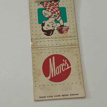 Marc's Big Boy Restaurant Wisconsin Matchbook Cover TB6-MB2-4