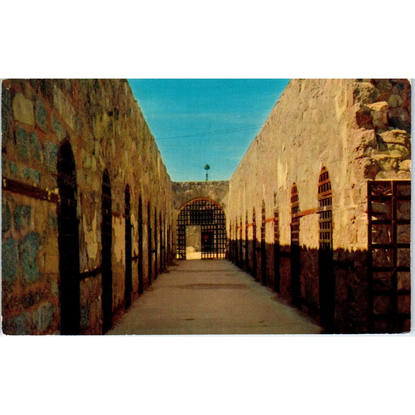 1960s Cell Block Old Territorial Prison Yuma Arizona Vintage Postcard PE2