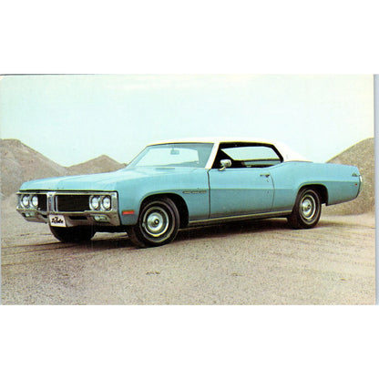 1970 Buick LeSabre Sport Coupe Blue Promo Vintage Postcard PC11