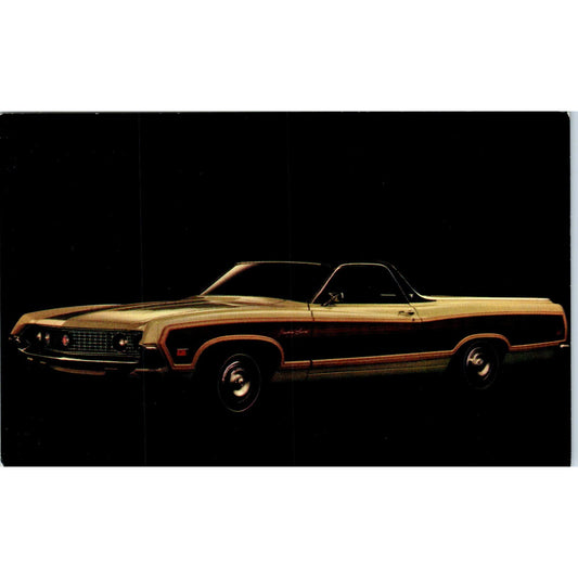 1970 Ford Ranchero Squire Wood Grain Vintage Postcard PC11