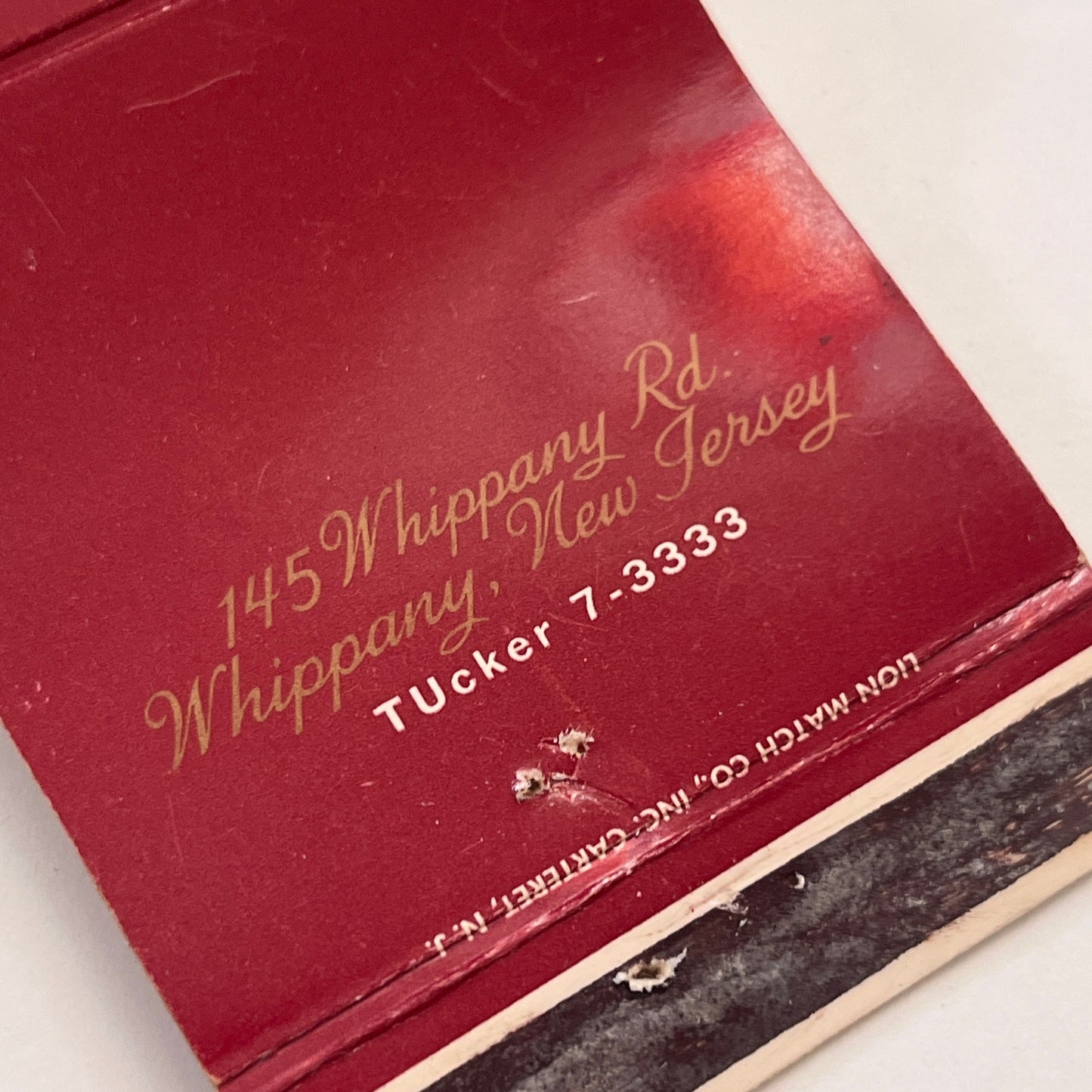 Acres 145 Whippany Rd Whippany NJ Vintage Matchbook Cover TB8-MB-15