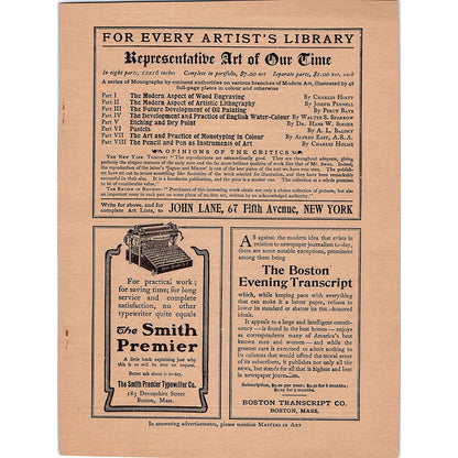 Chickering and Sons Quarter Grand Pianos Tremont St Boston - 1904 Ad AF5-2