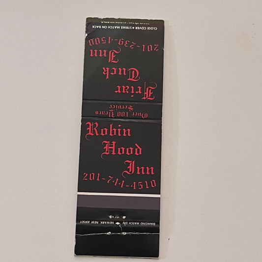 Robin Hood Inn, Friar Tuck Inn New Jersey Vintage Matchbook Cover TB6-MB2-2