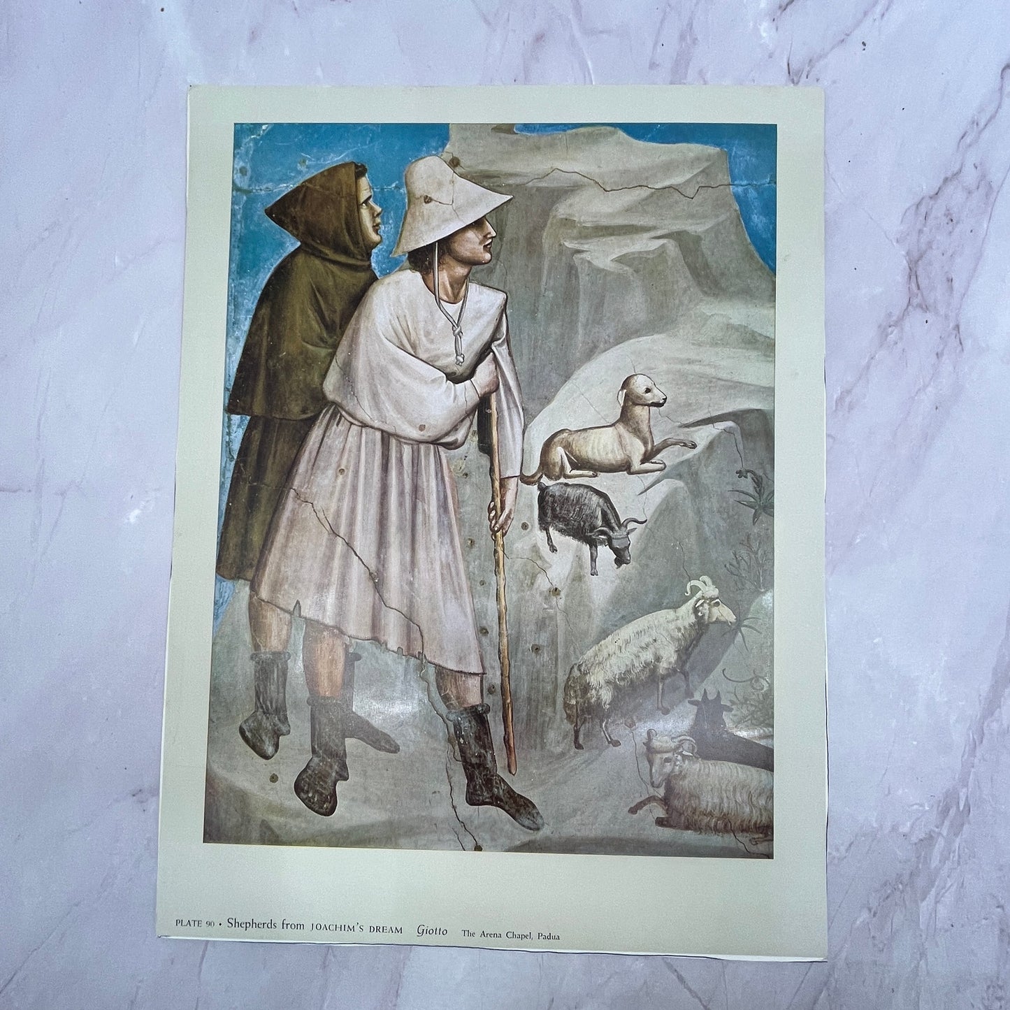 Shepherds from Joachim's Dream Giotto Lithograph 9.5x12.5" Art Print V20