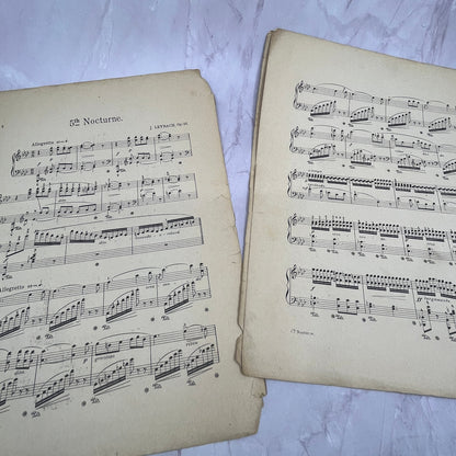 Fifth Nocturn by J. Leybach 1908 Sheet Music V15